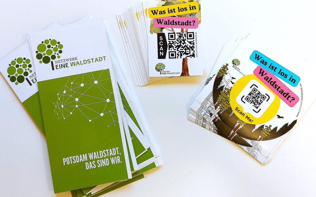 Netzwerkflyer und Sticker