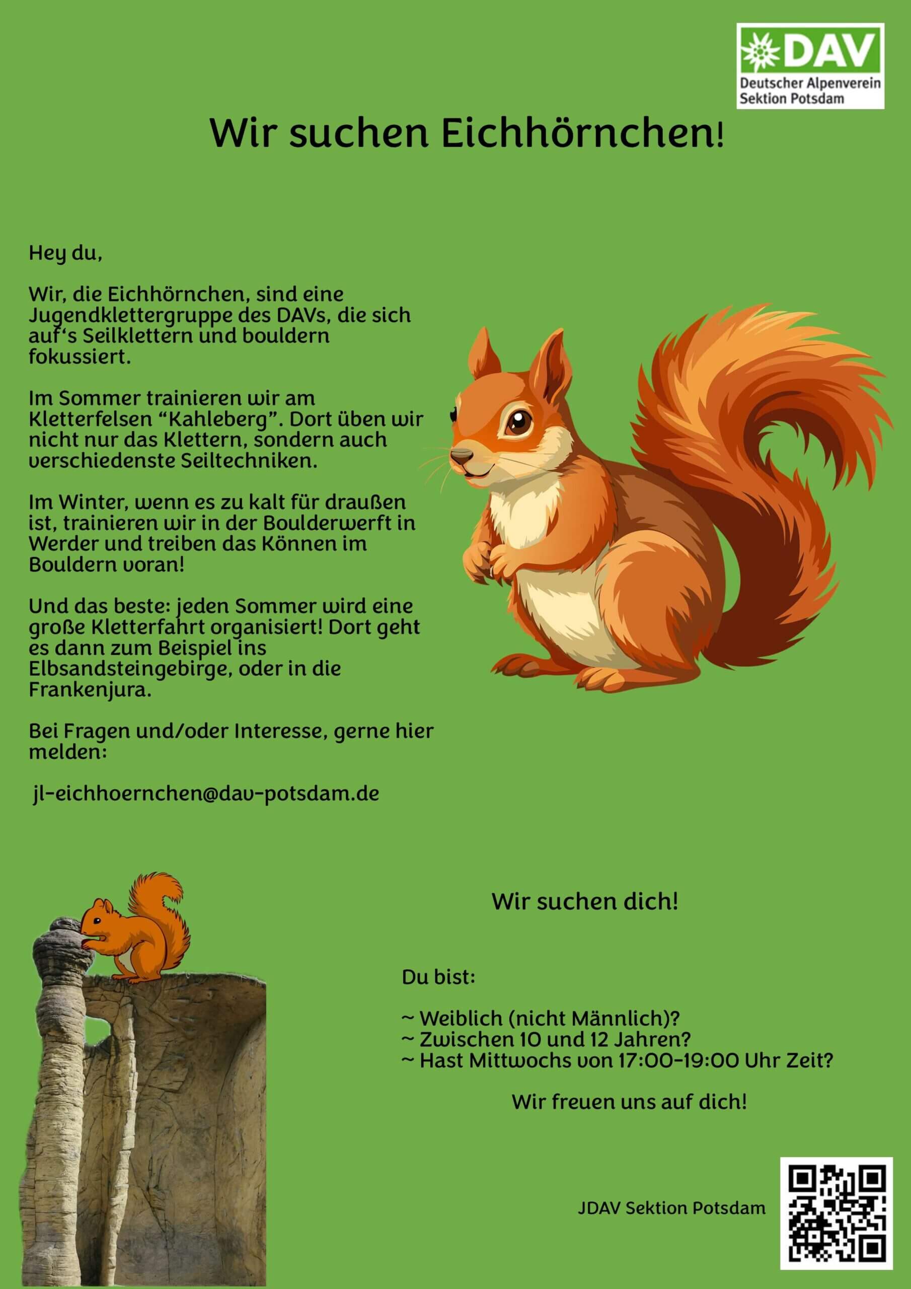 Flyer Eichhörnchen DAV