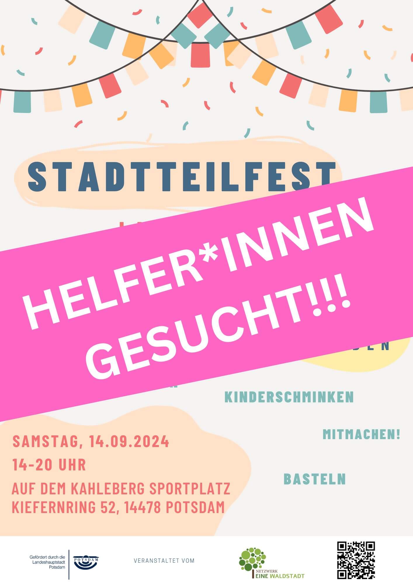 Kopie von Stadtteilfest 2024 Poster A3